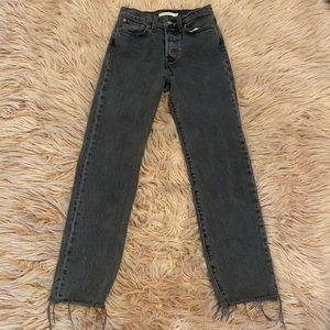 levi’s black wedgie straight jeans